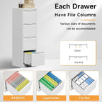 Bestoo 4-Drawer File Cabinet - Image 8
