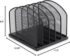 Huron 5-Slot Vertical File Binder Organizer Storage - Image 4