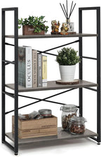 CAPHAUS 3 Tier Small Bookshelf, 24 Inch Width Free Standing Shelf, Bookcase by CAPHAUS