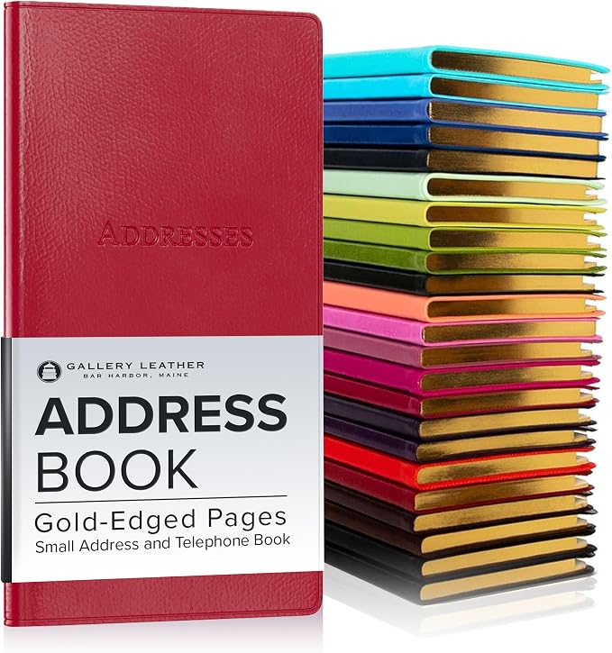 Gallery Leather Small Address Book by GalleryLeather