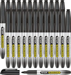 SFAIH Black Permanent Markers Bulk by SFAIH