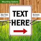 Custom Arrow, Custom Directional Sign, Right Arrow, 18x24 Inches, 55 mil thick - Image 5