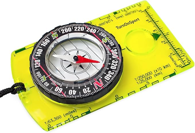 TurnOnSport Orienteering Compass by TurnOnSport