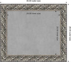 Amanti Art Silver Framed Magnetic Board 26x30 Medium Vision Board - Image 4
