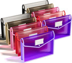 ThinkTex Plastic Expanding File Folder, Transparent Envelopes by ThinkTex