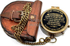 Vintage Brass Pocket Compass Gift - Image 5