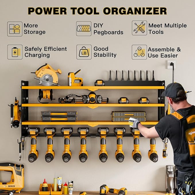 NattyDot Power Tool Organizer Wall Mount - Image 2