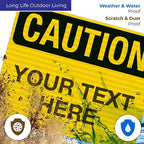 Custom Caution Sign, OSHA Sign, 24x30 Inches, 3M EGP Reflective .080 Aluminum - Image 5
