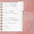 Clever Fox Password Book Spiral – Mini Internet Address & Password Organizer - Image 4