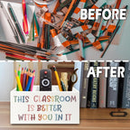XPH Boho Classroom Pen Pencil Holder Organizer - Image 6