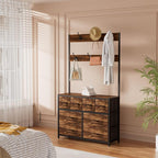 YKVIQBY 8 Drawer Dresser with 6 Double Hooks, 68.9" Tall Closet Organizer and by YKVIQBY