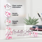 Personalized Name Plate for Desk, Custom Desk Name Plate, Acrylic Name Plate - Image 3