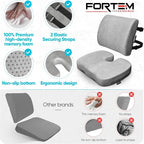 FORTEM Seat Cushion, Office Chair Cushion, Lumbar Support Pillow - Image 7
