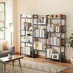 SUPERJARE Triple 4 Tier Bookshelf, Bookcase - Image 2