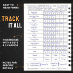 Nextnoid Hardcover Fitness Journal Workout Planner - Image 2