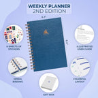Clever Fox Planner 2nd Edition Spiral – Colorful Weekly & Monthly Goal Planner - Image 2
