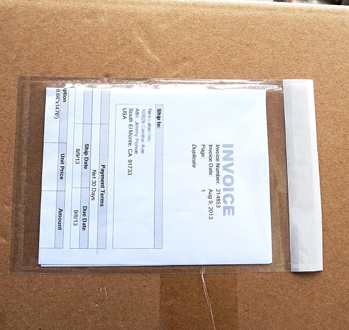 1000 Pcs Premium 4.7''x7.5'' Packing List Envelope, Tailored Size - Image 2