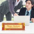 Personalized Name Plate for Desk Custom Acrylic Desk Name Plate Custom Employee - Image 2