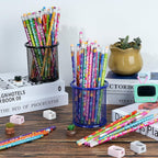 60 Pcs Motivational Pencils Bulk, Rainbow Inspirational School Pencils - Image 5