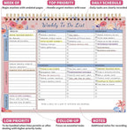 104 Pgs Weekly To Do List Notepad, 52 Duplex-Printed Undated Sheets 100 - Image 2