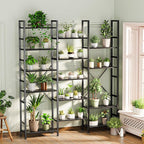 SUPERJARE Triple 6 Tier Bookshelf, Bookcase - Image 2