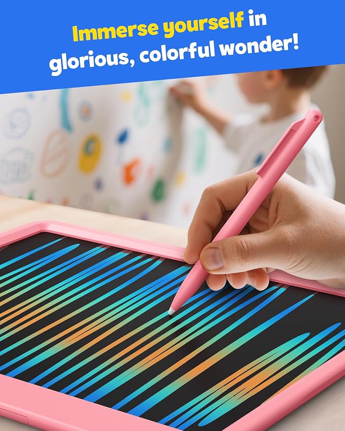 TEKFUN LCD Writing Tablet for Kids Girls Toys, 12 Inch Erasable Drawing Tablet - Image 4