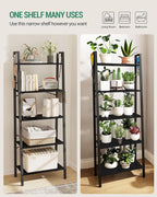 Hzuaneri Ladder Shelf, Bookshelf Bookcase, Freestanding Corner Storage Shelve - Image 4