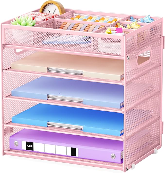 Marbrasse 5-Tier Letter Tray Paper Organizer by Marbrasse