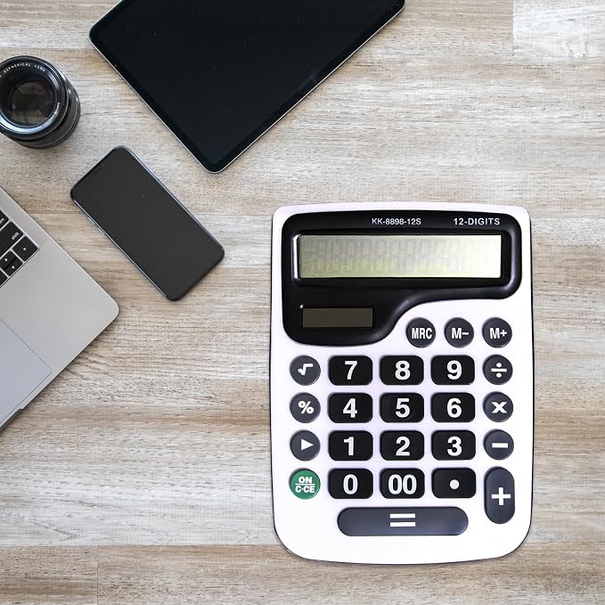 YEBMoo 12 Digit Desktop Calculator - Image 6
