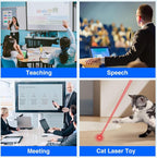 Rechargeable Presentation Clicker Wireless Presenter Remote w Laser Pointer - Image 8