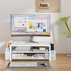 OPNICE Desk Organizers and Accessories, 2-Tier Computer Monitor Stand Riser - Image 2