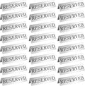 Peryiter Metal Reserved Table Signs Metal Reserved Sign Double Sided Table by Peryiter