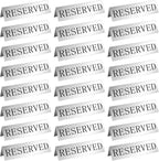 Peryiter Metal Reserved Table Signs Metal Reserved Sign Double Sided Table by Peryiter