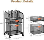 Marbrasse Rolling File Cart - Image 2