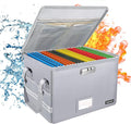 ENGPOW File Box with Lock, Fireproof Document Box with Zipper＆Pockets, by ENGPOW