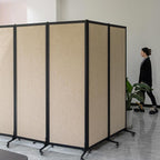 Upgrade Version Room Partition and Divider, Freestanding Rolling Dividers - Image 5