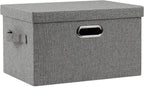 Graciadeco Medium 15" 21 Quart Collapsible Stackable Storage Bins by GraciadecoStorage