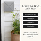 NACH Mailboxes for Outside Wall Mount, Waterproof Mailboxes for Outside - Image 6