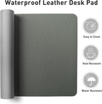 Aothia Leather Desk Protector, Mouse Mat, Non-Slip PU Leather Blotter, Laptop - Image 6