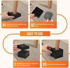 Furniture Risers, 6 Pack Bed Risers - Image 7