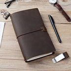newestor Refillable Leather Journal Travelers Notebook - Image 4