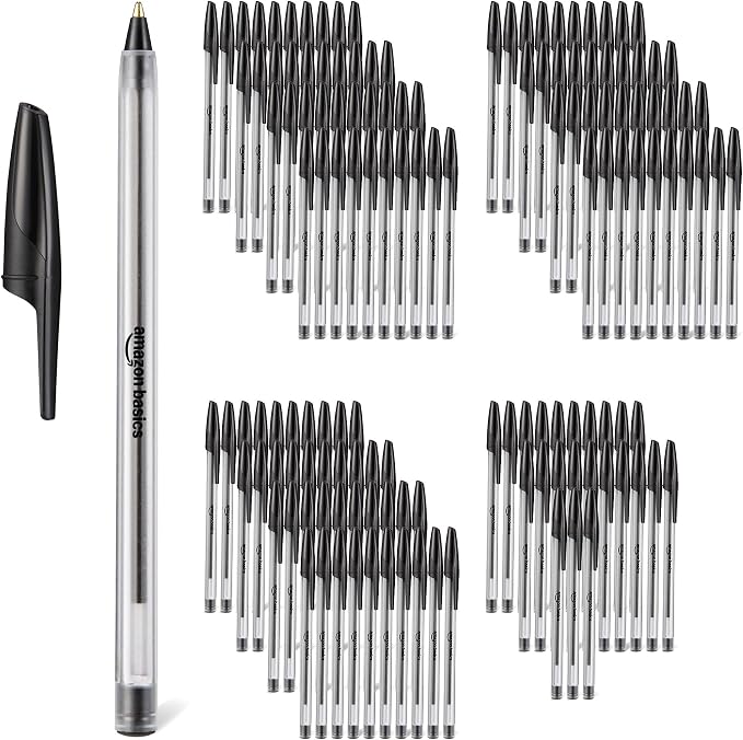 Amazon Basics Ballpoint Pens, 144 Pack by AmazonBasics