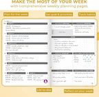 Clever Fox Dated Planner 2026-2027 – Weekly Life Planner Notebook - Image 6