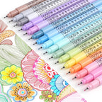 HANKU 0.38mm Fine Point Pen, 16 Pack Colored Fineliner Bible Pens No Bleed by HANKU-Allaboutcolors