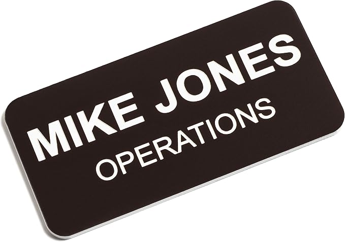 Custom Engraved Name Tag Badges – Personalized Identification by ProvidenceEngraving