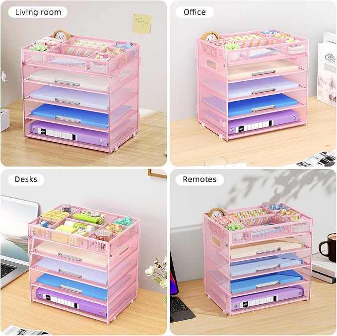 Marbrasse 5-Tier Letter Tray Paper Organizer - Image 7
