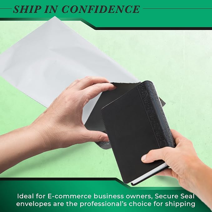 1500 Pack Secure Seal White Poly Mailers Shipping Bags - Image 2