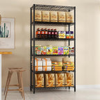 SINGAYE 6 Tier Shelf Organizer Storage Metal Shelves Garage Wire Shelving Unit - Image 5