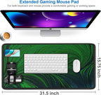 Large Mouse Pad, 31.5x15.7 inch Large Extended Computer Keyboard Mouse Mat - Image 2