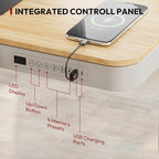Standing Desk with Drawer, Electric Height Adjustable Home Office Desk with - Image 4